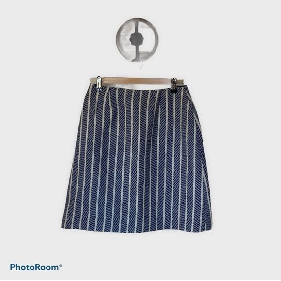 Tami Blue & White Pencil Skirt - Picture 1 of 6